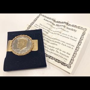 JFK Silver Dollar 1964 collectible money clip
